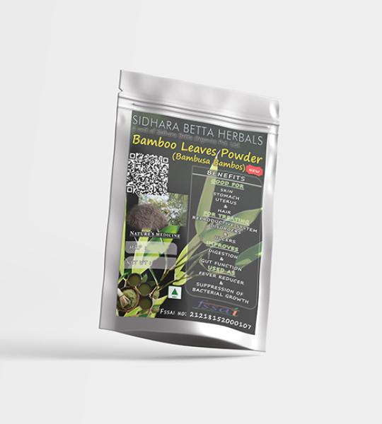 Bamboo Leaves Powder | Bambusa Bambos Leaves Powder - Sidhara Betta Herbals