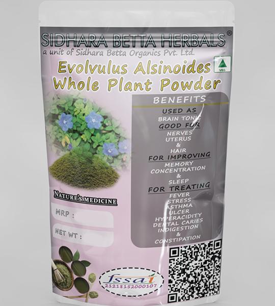 Evolvulus Alsinoides Whole Plant Powder | Shankhapushpi | Vishnukranthi