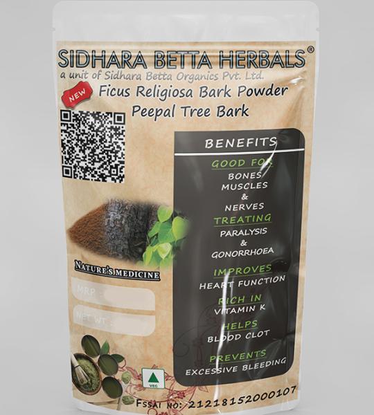 Ficus Religiosa Bark Powder | Peepal Tree | Bodhi Tree | Aswatha